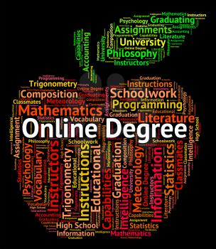 Online Degree Representing World Wide Web And Website