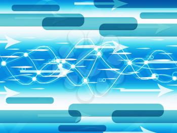 Blue Double Helix Background Meaning Information Highway

