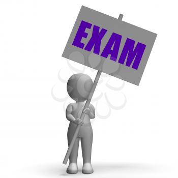 Exam Protest Banner Meaning Difficult Examinations Questionnaires And Tests
