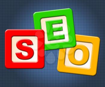 Seo Kids Blocks Representing Youths Youngsters And Children