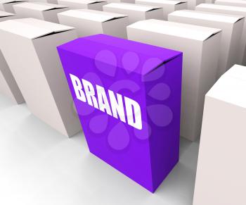 Brand Box Referring to Branding Marketing and Labels