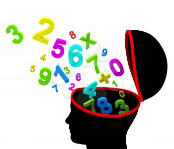Numbers Education Showing Digits University And Study
