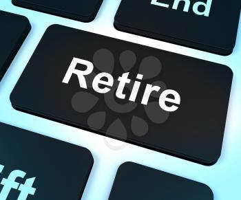 Retire Key Showing Retirement Planning Online