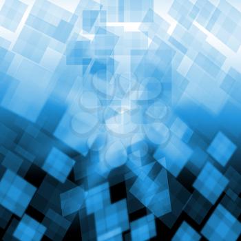 Light Blue Cubes Background Showing Pixeled Wallpaper Or Concept