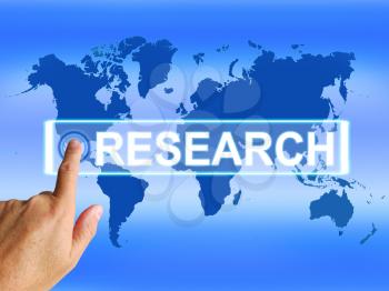Research Map Representing Internet Researcher or Researched Analyzing