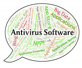 Antivirus Software Showing Application Word And Shield