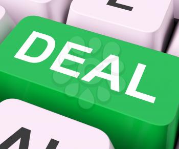 Deal Keys Showing Agreement Deals Or Contract
