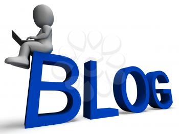 Blog Media Showing 3d Character On Weblog Website