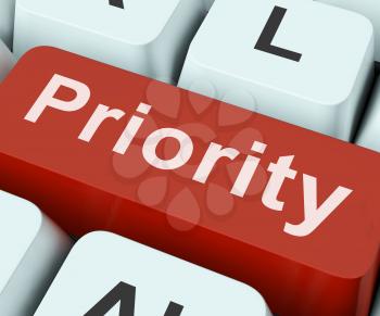 Priority Key On Keyboard Meaning Preference Greater Importance Or Primacy

