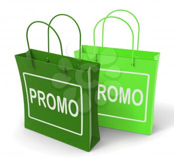 Promo Bags Showing Discount Reduction Or Sale