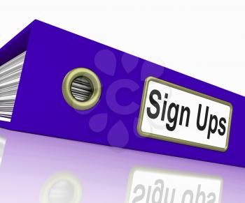 Sign Ups Indicating Application Subscription And Member