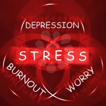 Stress Depression Worry and Anxiety Displaying Burnout