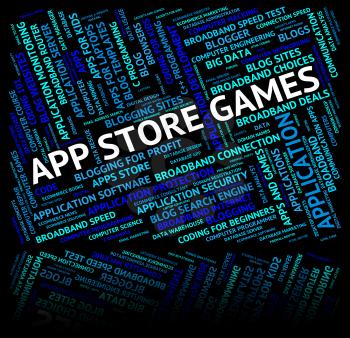 App Store Games Representing Play Time And Recreation