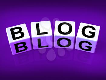 Blog Blocks Showing Webpage Article or Journal
