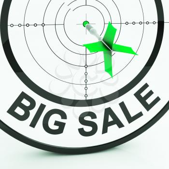 Big Sale Showing Promotions Offers And Discounts In Retail