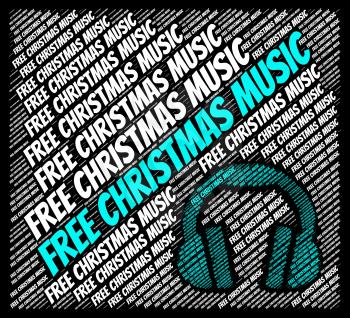 Free Christmas Music Indicating Sound Track And Acoustic