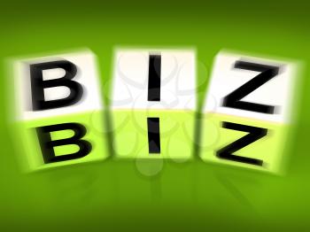 Biz Blocks Displaying Business Occupation Pursuit or field