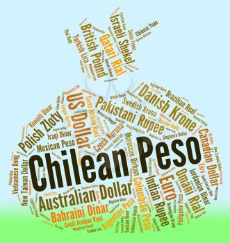 Chilean Peso Showing Foreign Currency And Currencies 