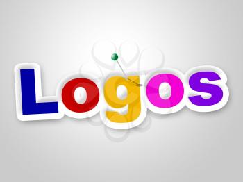 Logos Sign Indicating Company Identity And Trademark