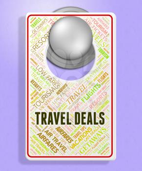 Travel Deals Indicating Offer Cheap And Tours