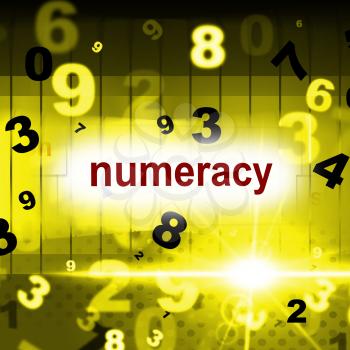 Education Numeracy Indicating One Two Three And Tutoring Counter