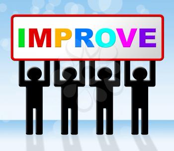 Improve Improvement Representing Evolve Progress And Develop