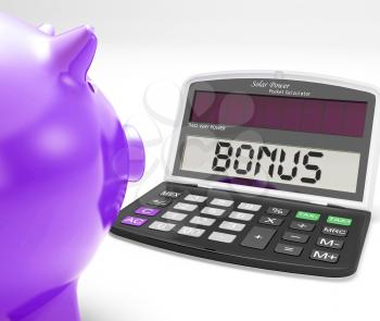 Bonus Calculator Showing Perks Extra Or Incentive