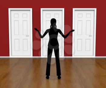 Choice Silhouette Showing Door Frames And Silhouettes