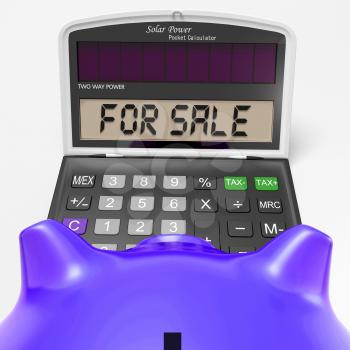 For Sale Calculator Showing Selling Or Listing