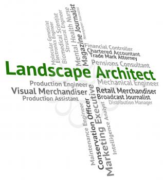 Landscape Architect Representing Building Consultant And Panorama