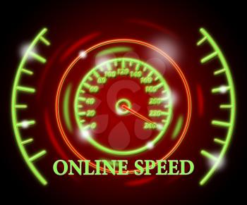 Online Speed Indicating Web Site Velocity And Indicator