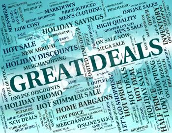 Great Deals Showing Good Outstanding And Word