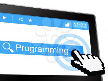 Online Programming Indicating World Wide Web And Software Development