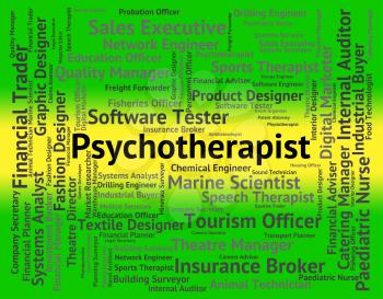 Psychotherapist Job Showing Emotional Disorder And Employee