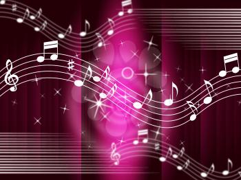 Purple Music Background Meaning Melody And Tune
