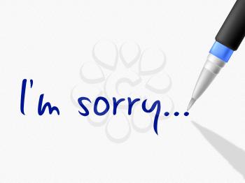 I'm Sorry Meaning Communicate Message And Send