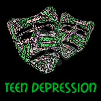 Teen Depression Indicating Lost Hope And Despair