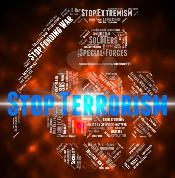 Stop Terrorism Representing Freedom Fighter And Hijacker