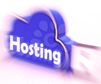 Hosting Cloud USB drive Showing Online Data Hosting And Storing