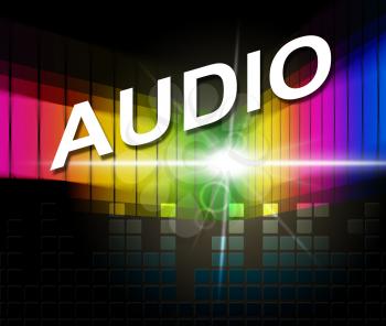 Audio Music Showing Sound Track And Melody