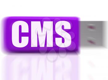 CMS USB drive Meaning Content Optimization Storing Or Data Traffic