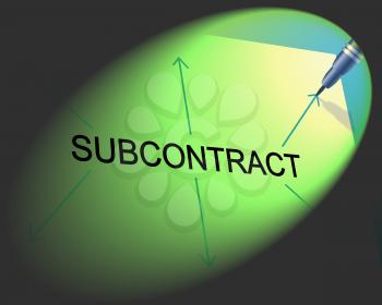 Subcontracting Subcontract Showing Independent Contractor And Outsource