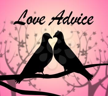 Love Advice Representing Advise Tips And Loving