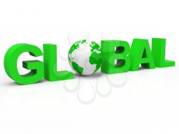 World Global Showing Globe Company And Business
