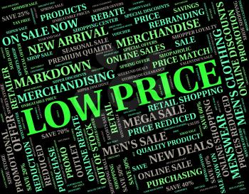 Low Price Representing Keenly Priced And Text