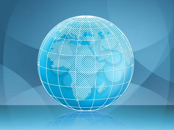Background Globe Showing Worldwide Global And Backdrop