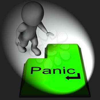 Panic Keyboard Meaning Alarm Distress And Dread