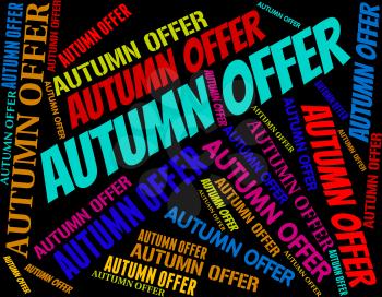 Autumn Offer Showing Bargain Reduction And Seasonal
