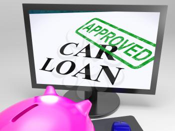 Car Loan Approved Showing Vehicle Credit Confirmed