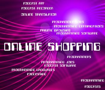 Online Shopping Meaning World Wide Web And Website